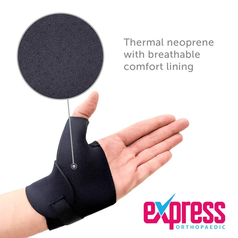 Express Orthopaedic® - Medically Approved Neoprene Wrist & Thumb Support Wrap - Bilateral (Beige, SMALL - Wrist Circ:15-17cm) Beige - BeesActive Australia