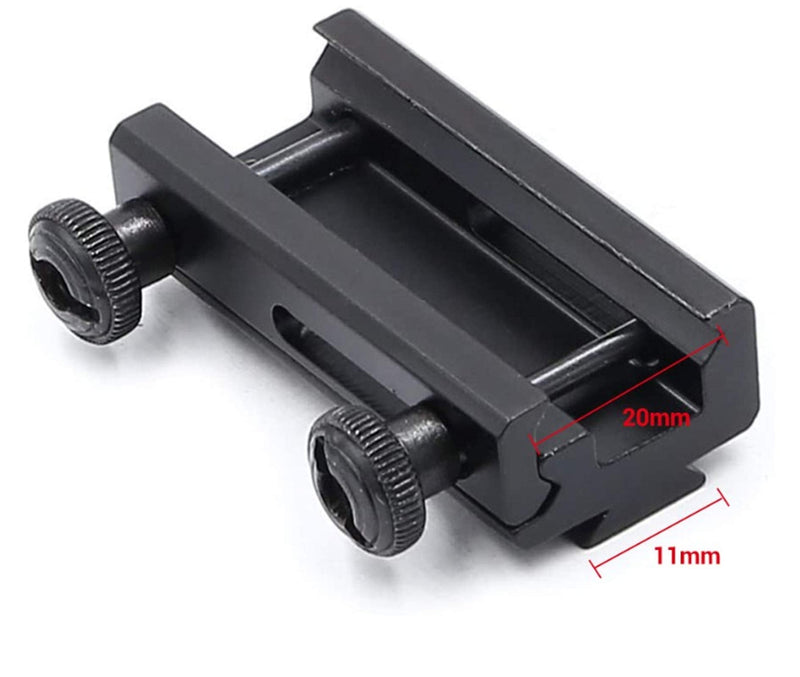 dophee 20mm Dovetail to 11mm Extension Weaver Picatinny Rail Scope Mount Base Adapter - BeesActive Australia