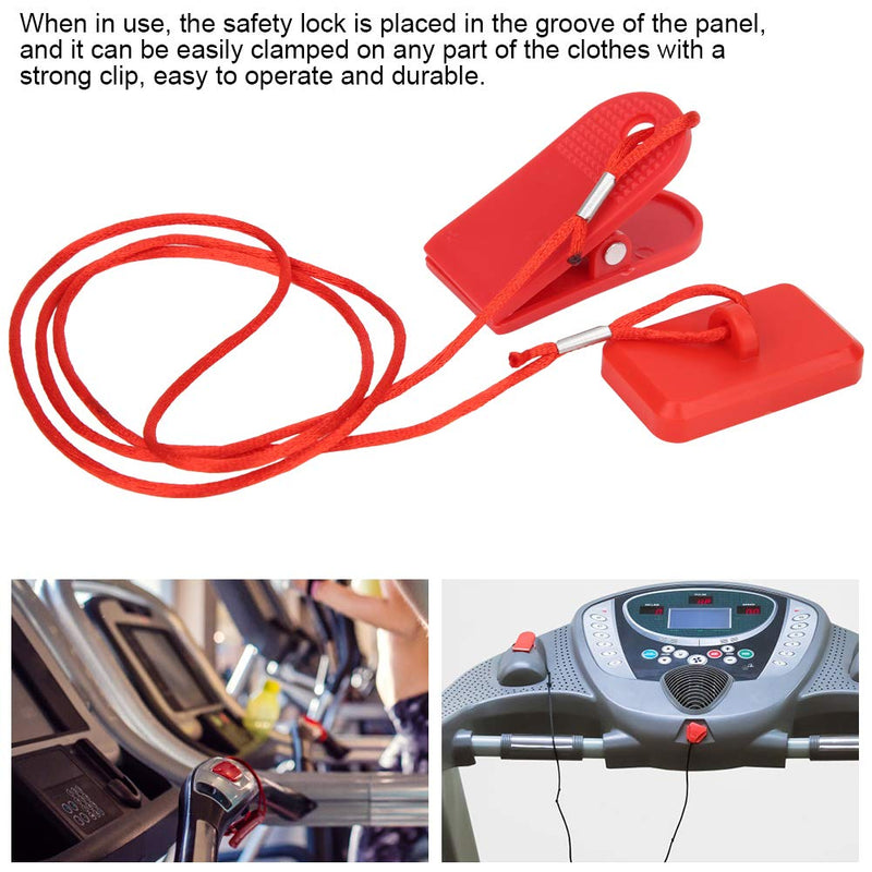 Running Machine Safety Switch Safety Lock Magnet Treadmill Key Accessories General Fitness Accessories Rectangular Safety Clip(2 Pcs) - BeesActive Australia