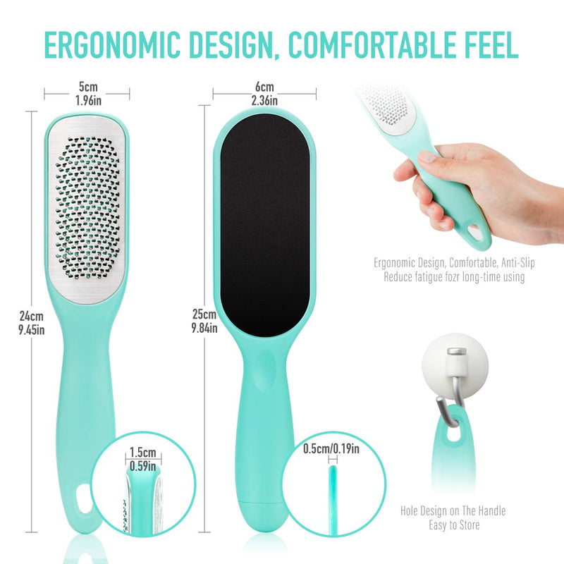 Pedicure Foot File Kiit,Callus Remover for Feet By Malt Goods,Remove Hard Skin for Wet and Dry Feet,Professional Grade Stainless Steel File - BeesActive Australia