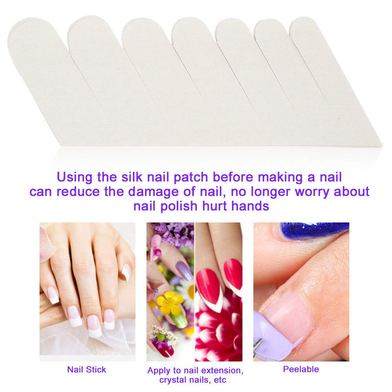 Nail Wrap - Adhesive Silk Nail Protector Stickers Clear Nail Patch UV Gel Nail Tool - BeesActive Australia
