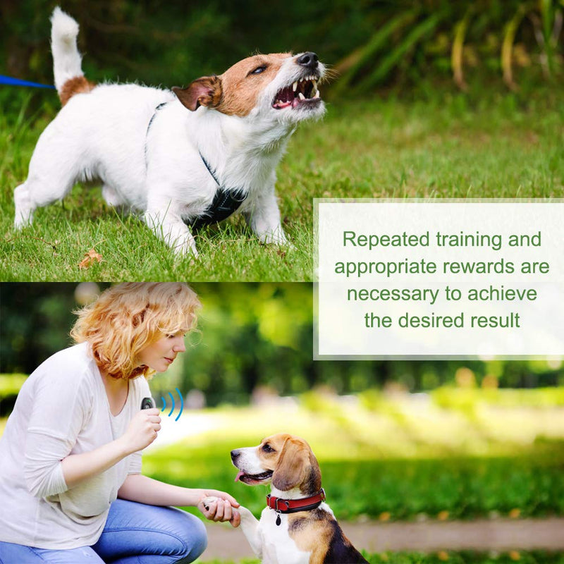 MODUS Ultrasonic Dog Barking Deterrent, 2-in-1 Dog Training and Bark Control Device, Anti-Barking Device, Control Range of 16.4 Ft, Battery Included, LED Indicate, Indoor and Outdoor Grey - BeesActive Australia