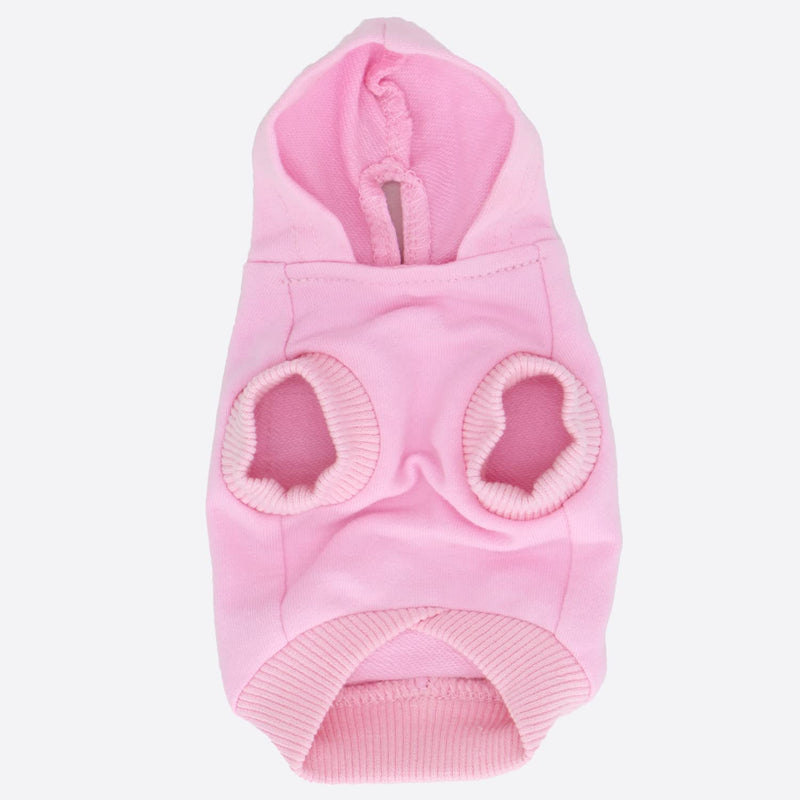 LOPHIPETS Dog Cotton Hoodies Sweatshirts for Puppy Small Dogs Chihuahua XX-Small (0.5-1.2 lbs) Pink - BeesActive Australia