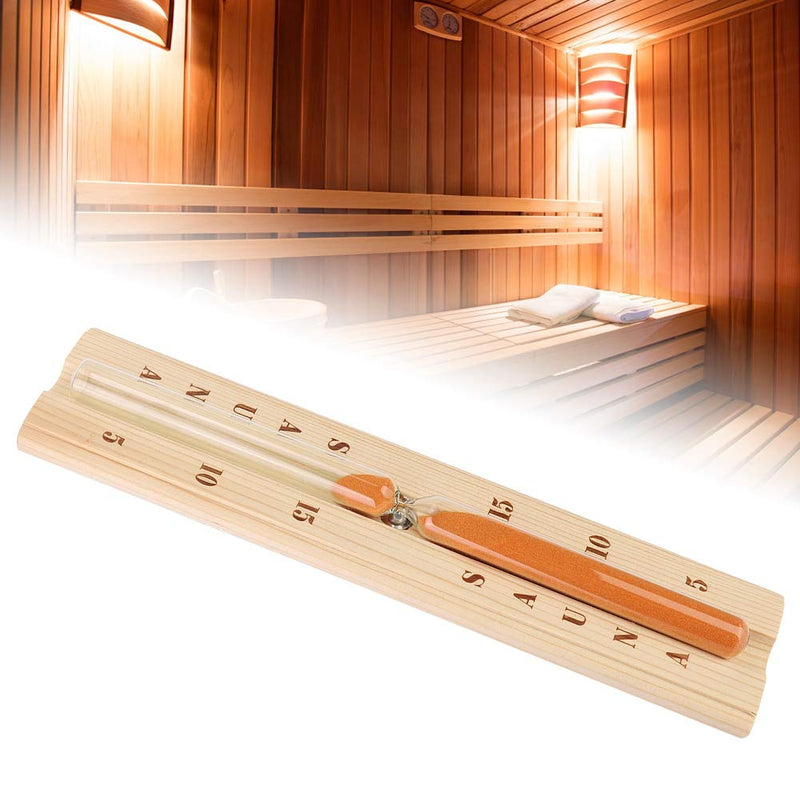 Duokon 5/10/15 minutes Pine Sauna Hourglass Clock, Accurate Wooden Sand Timer with Robust Heat-Resistant Glass for Spa Bath Sauna - BeesActive Australia