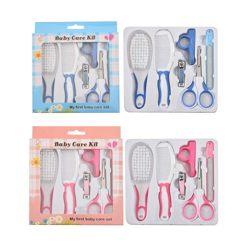 KINTRADE 6 Pcs Baby Nail Hair Daily Care Kit Newborn Kids Grooming Brush and Manicure Set - BeesActive Australia
