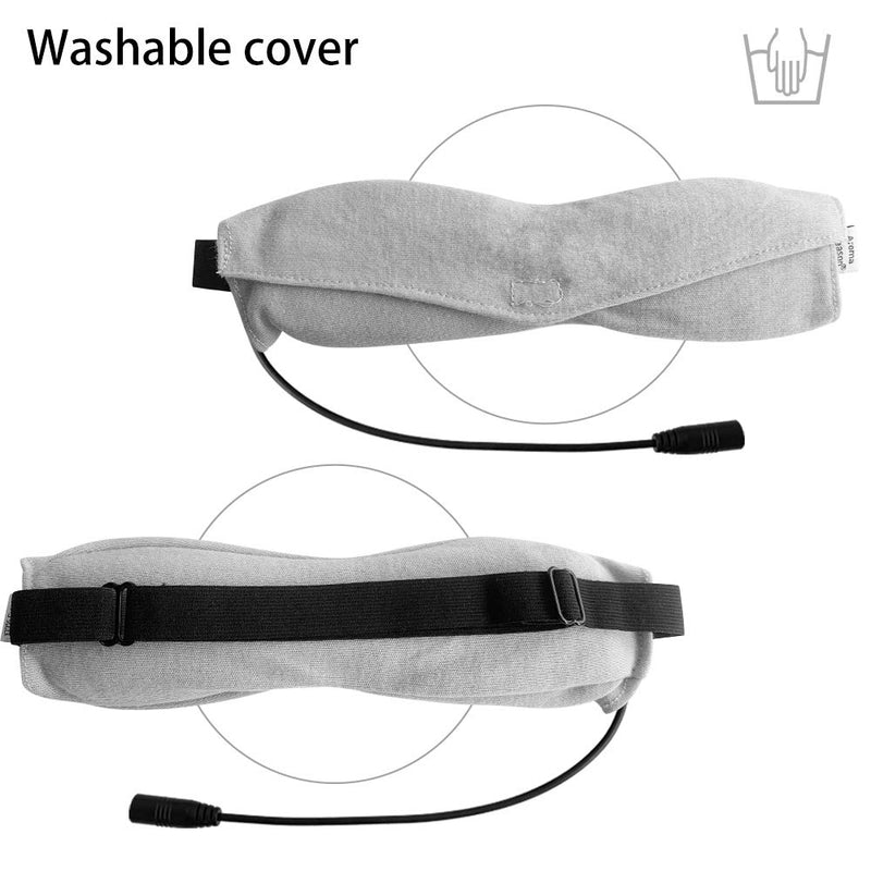 Aroma Season Heated Eye Mask, For Stye Blepharitis Moist Treatment with Flaxseed, Warm Therapy to Unclog glands, Relieve Dry Eye Syndrome, Chalazion, Stye, MGD and Blepharitis (Grey) - BeesActive Australia