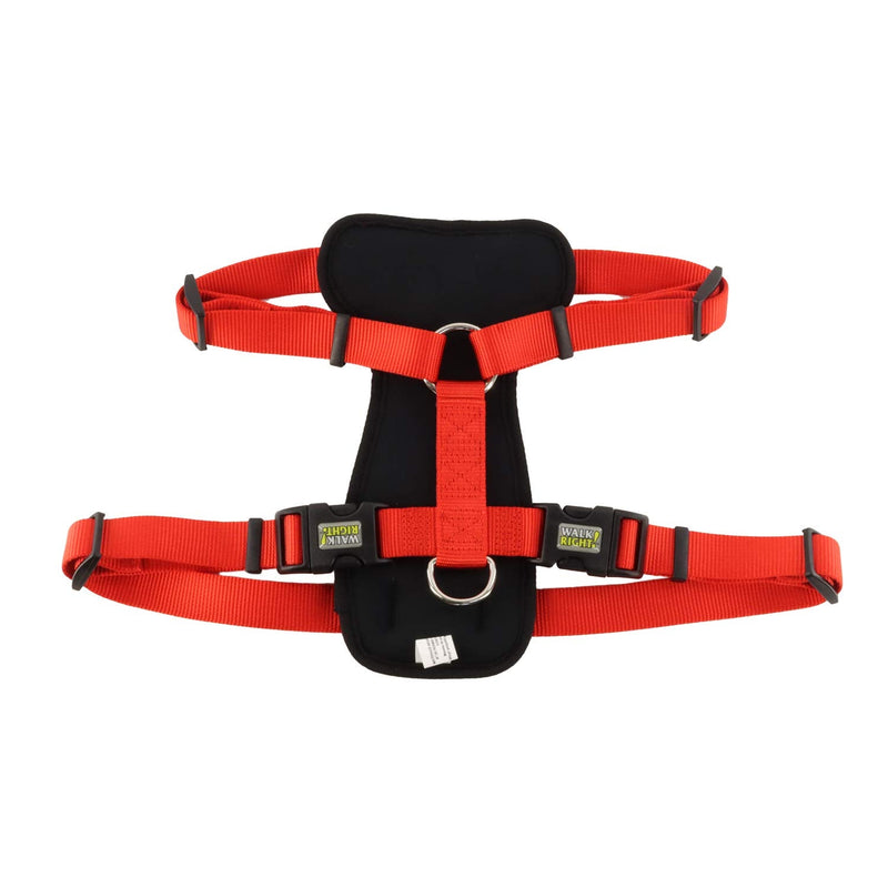 Coastal - Walk Right - Front-Connect Padded Dog Harness MED (20"-30") (Pack of 1) Red - BeesActive Australia