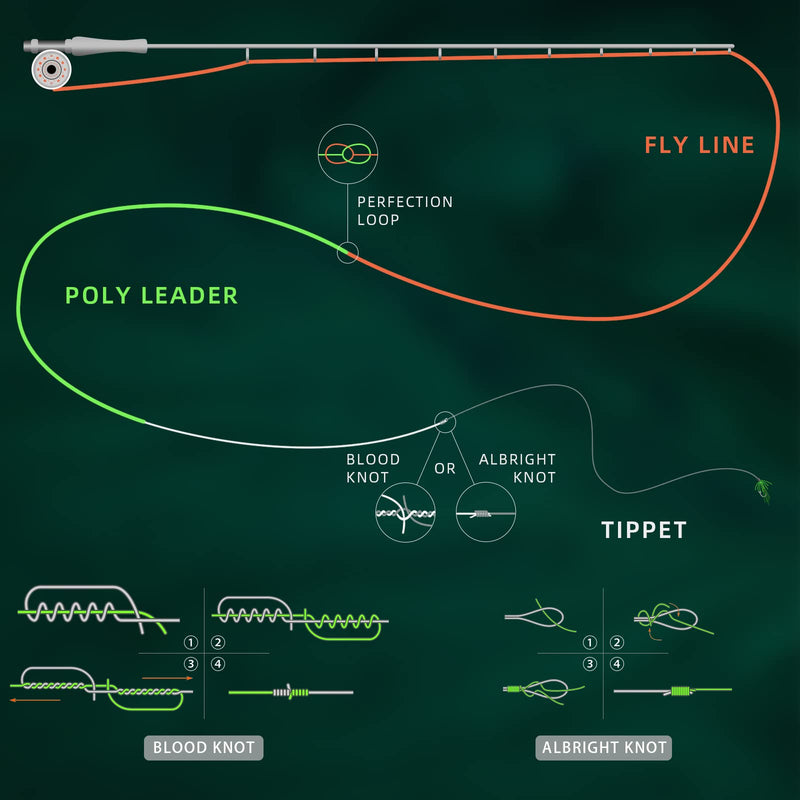 SF Fly Fishing Polyleader Monofilament Core Leader Line Fly Line for 7' Trout and 10' Salmon Poly Leader 7FT/10FT Float Hover Intermediate 3/5/7IPS Grey-S5-10FT Salmon 10FT-S5 - BeesActive Australia