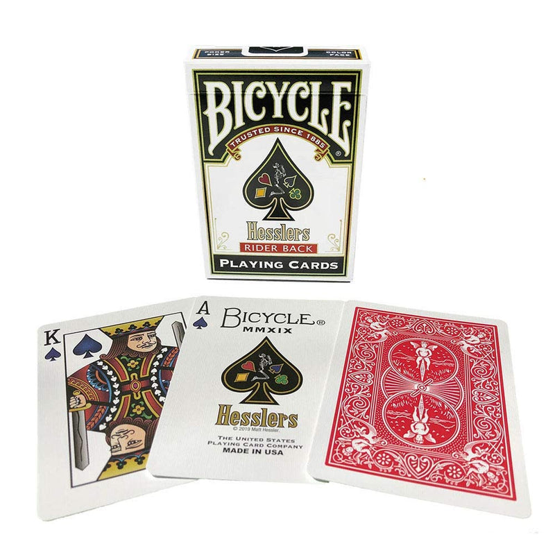 Hesslers Rider Back Playing Cards Red - BeesActive Australia