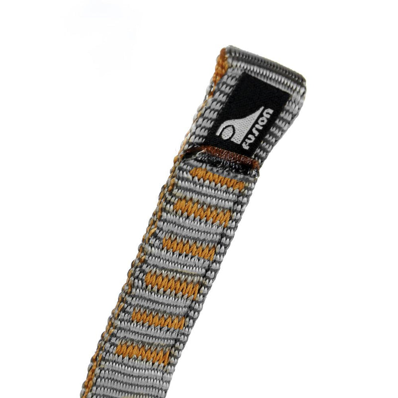 Fusion Climb Quickdraw Runner 5000 lbs Rated Stitched Loop Nylon Webbing 20cm x 1.7cm Tan/Orange, 20' - BeesActive Australia