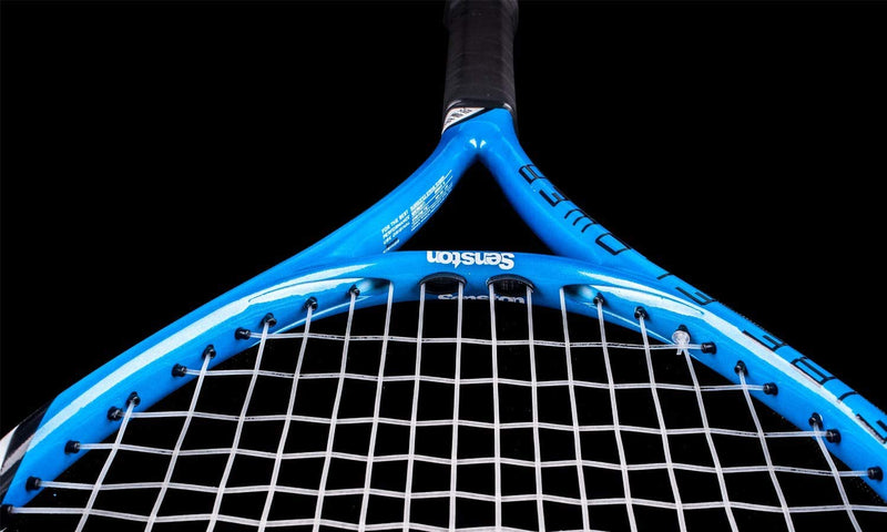 Senston 27 inch Tennis Racket Professional Tennis Racquet,Good Control Grip,Strung with Cover,Tennis Overgrip, Vibration Damper Blue White - BeesActive Australia