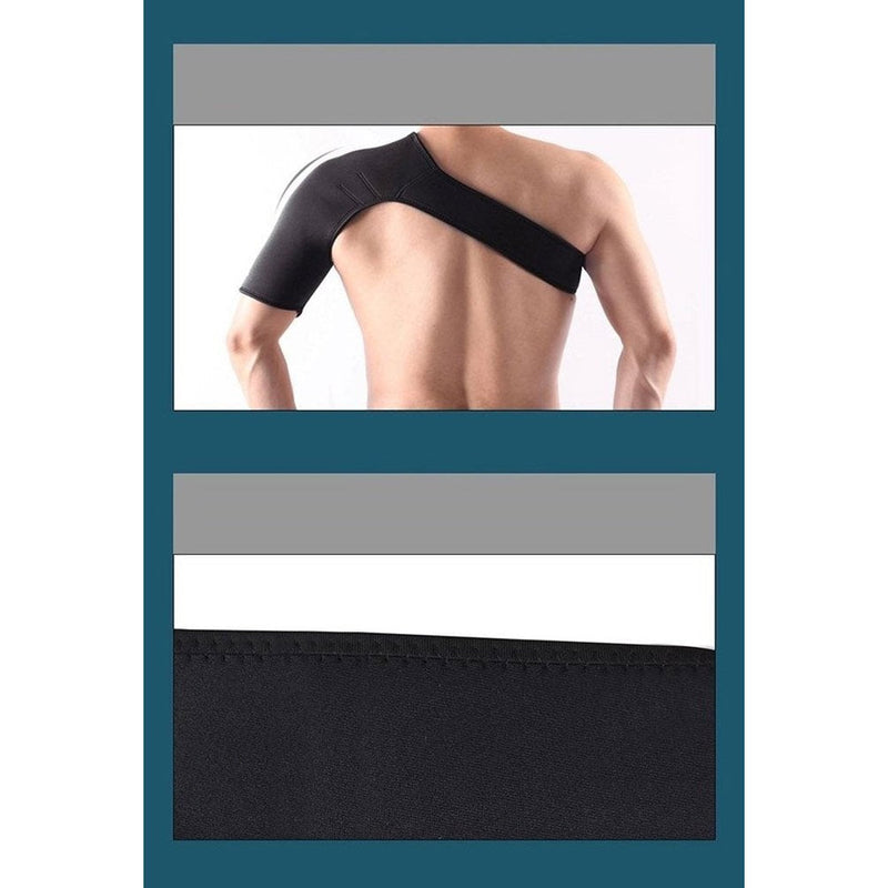 VORCOOL Adjustable Left Shoulder Support Brace Shoulder Compression Sleeve Strap Black - BeesActive Australia