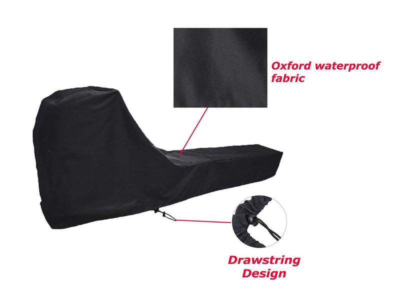 Rowing Machine Cover, Fitness Equipment Protective Cover and Oxford Waterproof Fabric are The Ideal Choice for Indoor and Outdoor use（Black） - BeesActive Australia