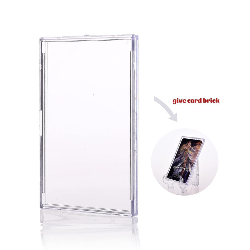 Trading Card Sleeves Top Loaders 20 pcs Hard Acrylic Card Protector Clear Card Brick + 5 Display Stand Fit for Standard Sports Cards,Baseball Card Holder Cases Collectibles - BeesActive Australia
