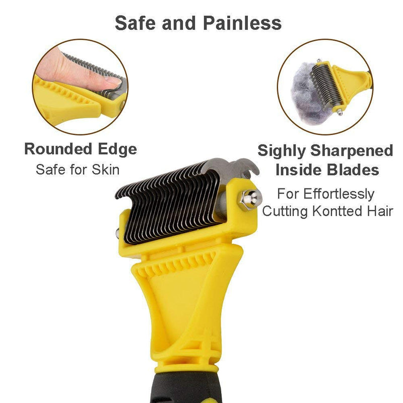 Deshedding Brush, grooming comb for dog and cats - BeesActive Australia