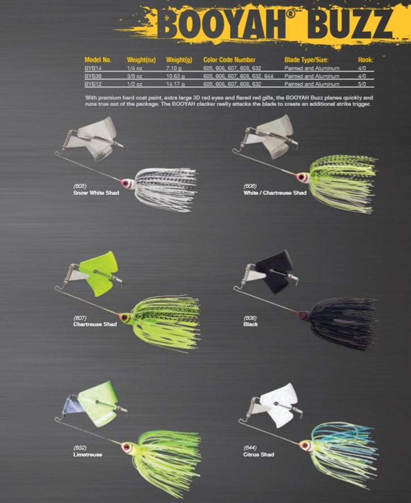 [AUSTRALIA] - Booyah Buzz Buzzbait White/Chartreuse Shad, 3/8 Oz 