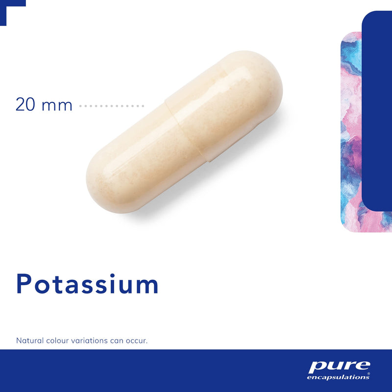 Pure Encapsulations - Potassium (Citrate) - Essential Mineral for Vascular Function and Overall Health - 90 Capsules - BeesActive Australia