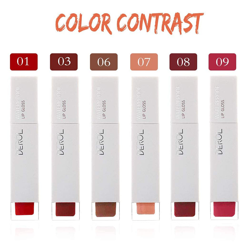 Edanta Matte Liquid Lipstick Waterproof Velvet Lipstick High Pigmented Lip Cream Beauty Makeup Cosmetics Valentine's Day Present for Women and Girls (Red 09#) - BeesActive Australia