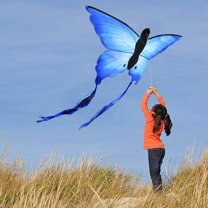 [AUSTRALIA] - HENGDA KITE for Kids So Beautiful Butterfly Kite for Outdoor Games and Activities Single Line Kite with Flying Tools 