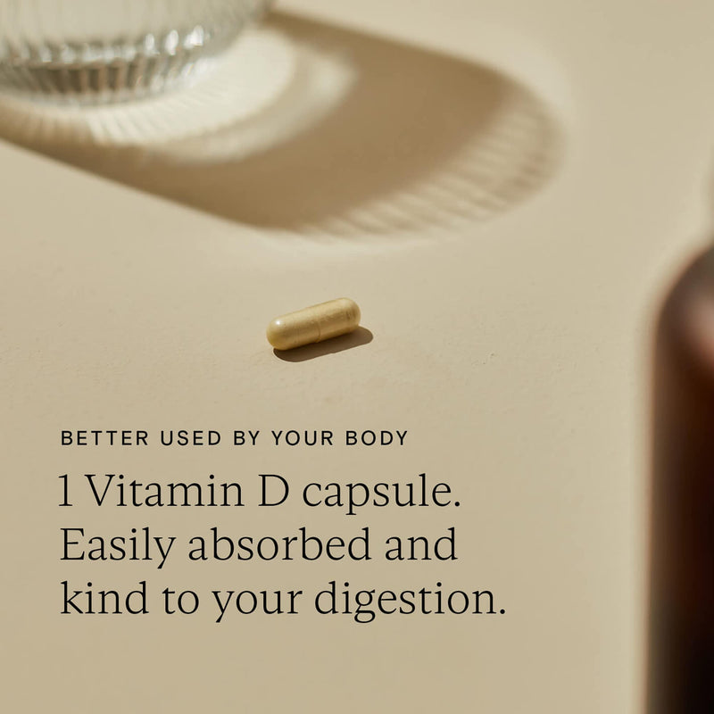 Wild Nutrition Food Grown� Vitamin D Supplements | Supports Muscle, Bone, and Immune Support | Vitamin D 1000iu Supplement | Naturally Sourced Ingredients | High Strength Vitamin D | 30 Capsules - BeesActive Australia