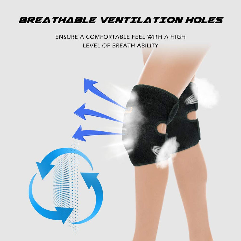 GOANDO Knee Pads for Dancers Volleyball Knee Pads for Women Protective Knee Pads for Girls 1 Pair Elbow Pads for Dancing Running Hiking Basketball Anti-Slip Breathable Soft Sponge Knee Pads(S, Black) Small - BeesActive Australia