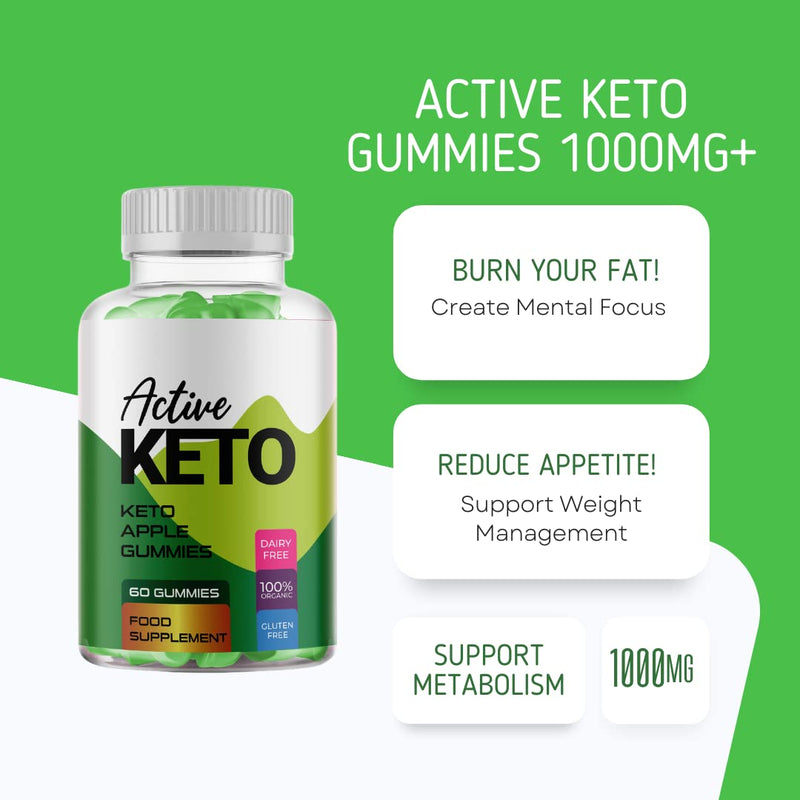 Active Keto Gummies 1000Mg Apple Gummies Supports Healthy Weight Loss (60 Gummies)- 1 Bottle - BeesActive Australia