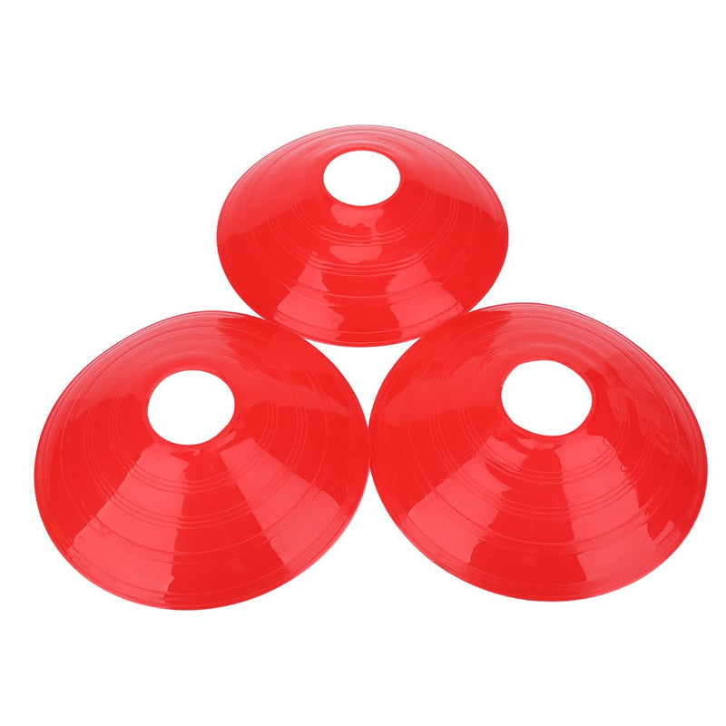 VGEBY1 Soccer Cones, Practical Field Cone Discs Marker for Soccer Football Sports Speed Training Red - BeesActive Australia