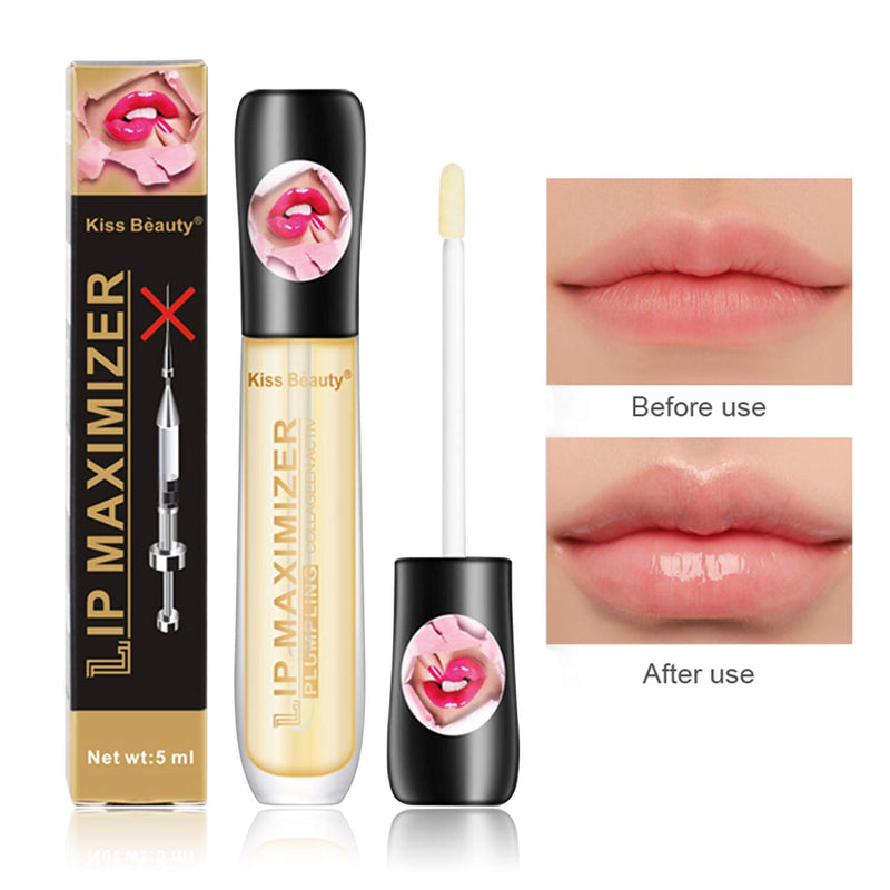 GL-Turelifes Lip Plumper Lip Gloss, Lip Maximizer Balm Plumper Lip Extreme Volume, Heathly Enhancer Hydrated Lips, Moisturize, Eliminate Dryness Wrinkles Enhances Plump Gloss - BeesActive Australia