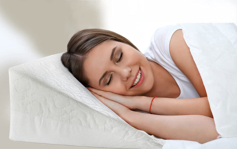 Orthologics Wedge Pillow for Bed & Couch Made Foam, use as a Reading and Relax Cushion - BeesActive Australia