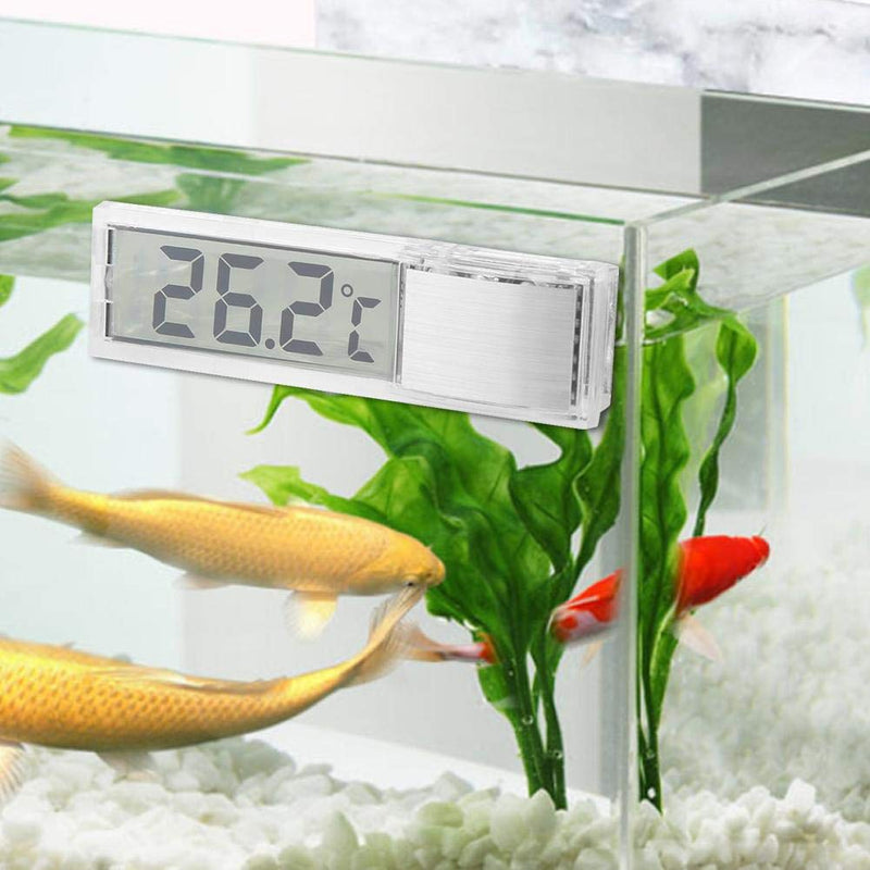 Exquisite Small 3D LCD Electronic Transparent Digital Fish Tank Aquarium Thermometer Precise Chip Marine Water Temperature Measurement - BeesActive Australia