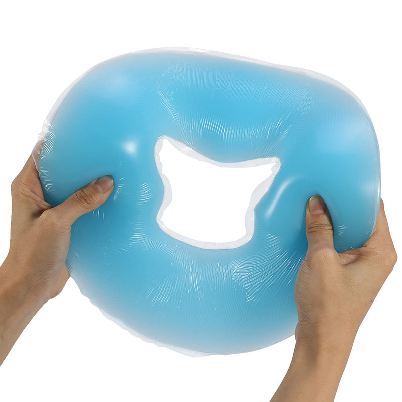 4 Colors Silicone Pillow, Face Massage Pillow, Massager Beauty Skin Care Soft Overlay Face Relax Cushion Pad (Sky Blue) Sky Blue - BeesActive Australia