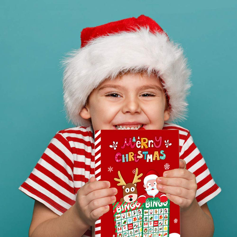 Christmas Bingo Game Party Supplies - Xmas Gifts for Kids 24 Players - BeesActive Australia