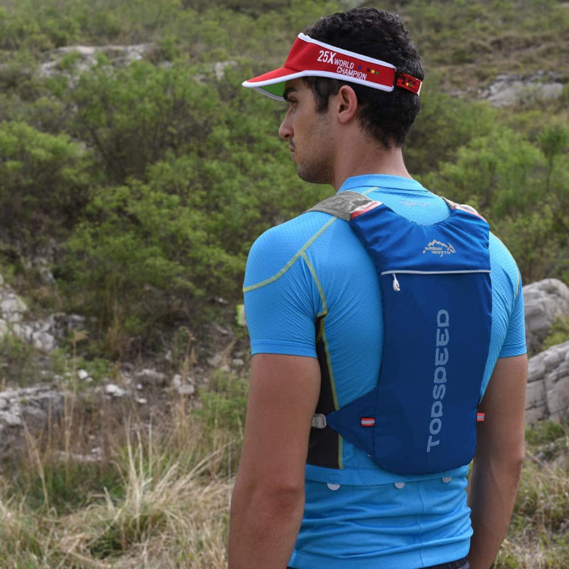 INOXTO Running Hydration Vest Backpack,Lightweight Water Running Vest with 1.5L Water Bladder Bag Daypack for Hiking Trail Running Cycling Race Marathon for Women Men Kids Blue red - BeesActive Australia