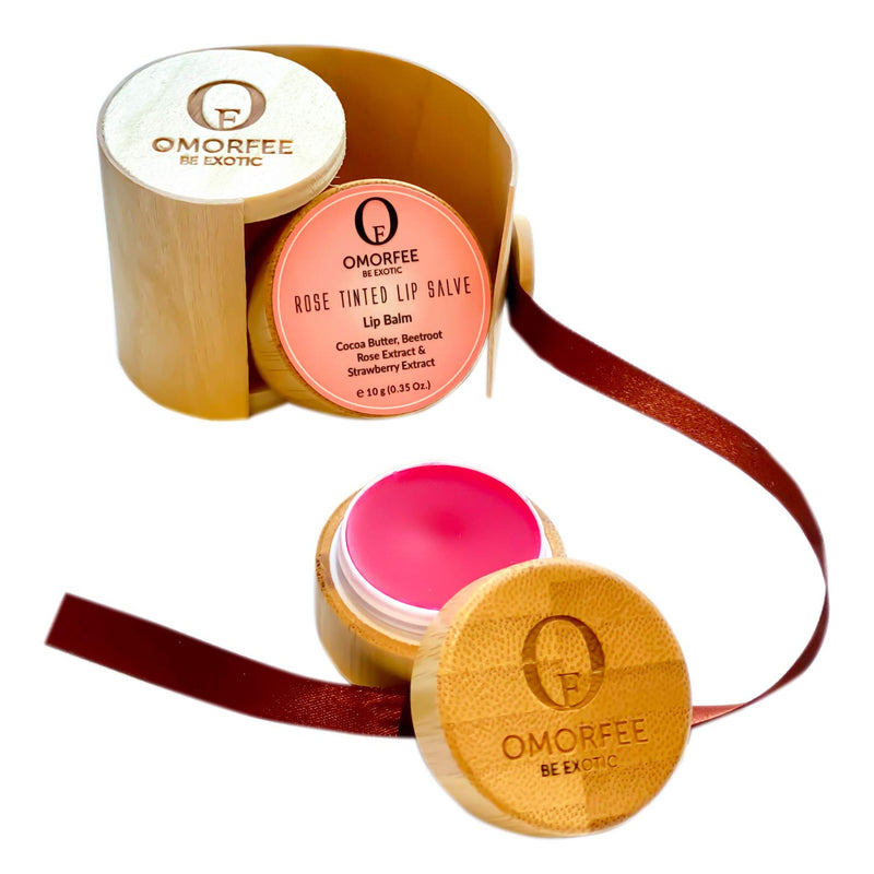Omorfee 100% Organic Tinted and Moisturizing Lip Balm Treatment Strawberry Flavor- 10g/0.35Oz - BeesActive Australia