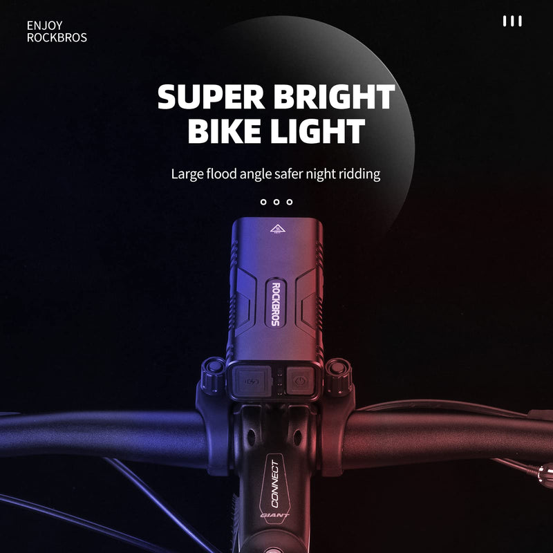 ROCKBROS Bike Light Super Bright 850Lumens 10000mAh USB Rechargeable Bike Headlight 6 Modes LED Bike Light for Night Riding Aluminium Alloy IPX6 Waterproof Bicycle Accessories Front Light 850 Lumen 10000mAh - BeesActive Australia