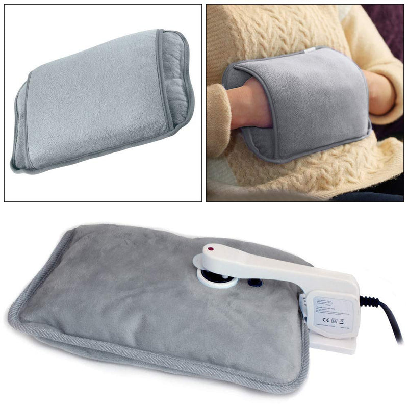 Grey Rechargeable Electric Hot Water Bottle with Soft Touch Cover - Stays Warm for up to 6 Hours! - BeesActive Australia
