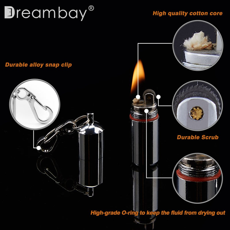 Dreambay 2 Pack Keychain Peanut Lighter EDC Mini Waterproof Lighter for Fire Starter Survival Emergency Use - BeesActive Australia
