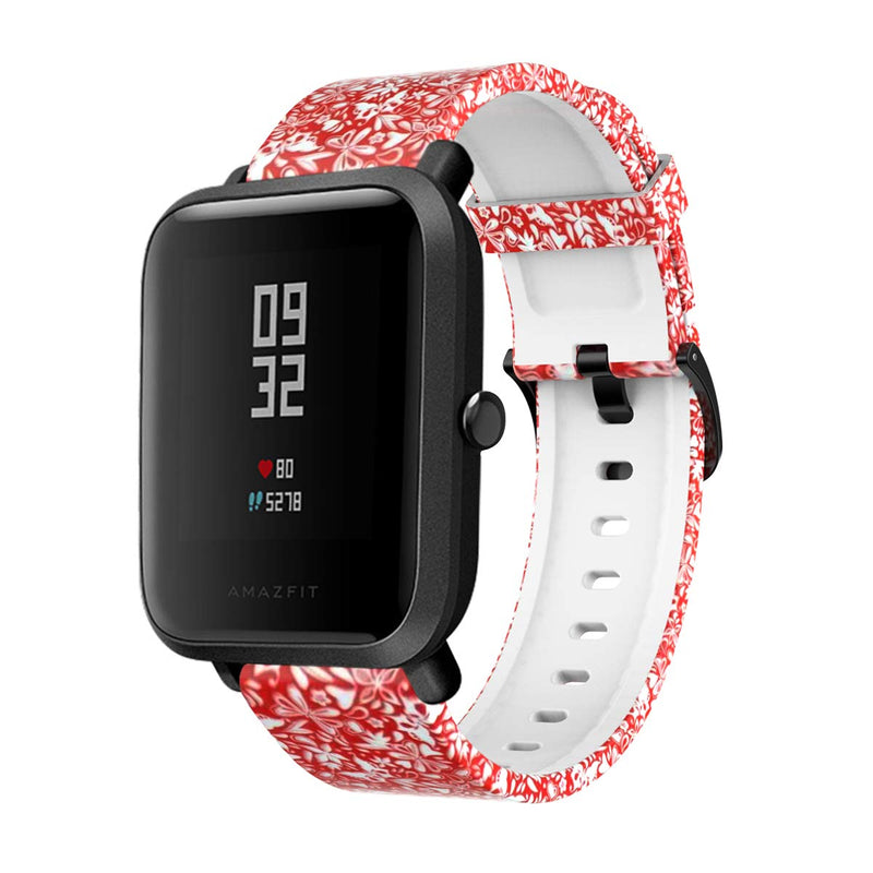 Pattern Bands Compatible with Amazfit Bip U pro/Bip S lite/GTS 3/GTS 2/GTS 2e/GTS 2Mini Watch Replacement 20mm Pattern Band Silicone Bracelet Sport Strap Wristbands for GTR 42mm (Rattan, Starry Sky, Peacock) Rattan, Starry Sky, Peacock - BeesActive Australia