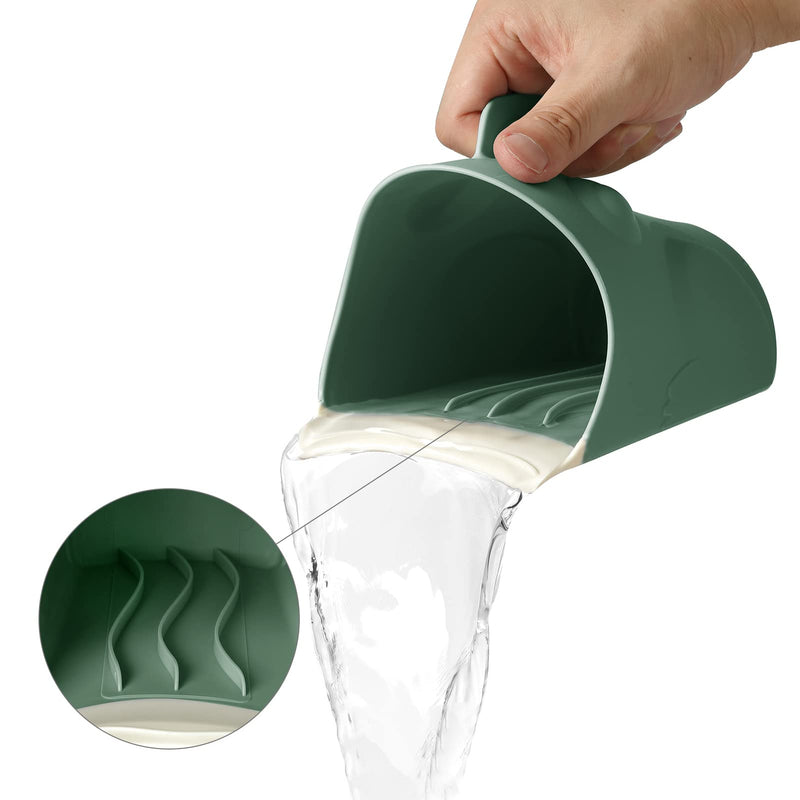 GanEn Bath Rinse Cup for Baby, Cute Frog Shape Baby Bath Cup, Hair Shampoo Rinser for Toddlers (Green) Green - BeesActive Australia