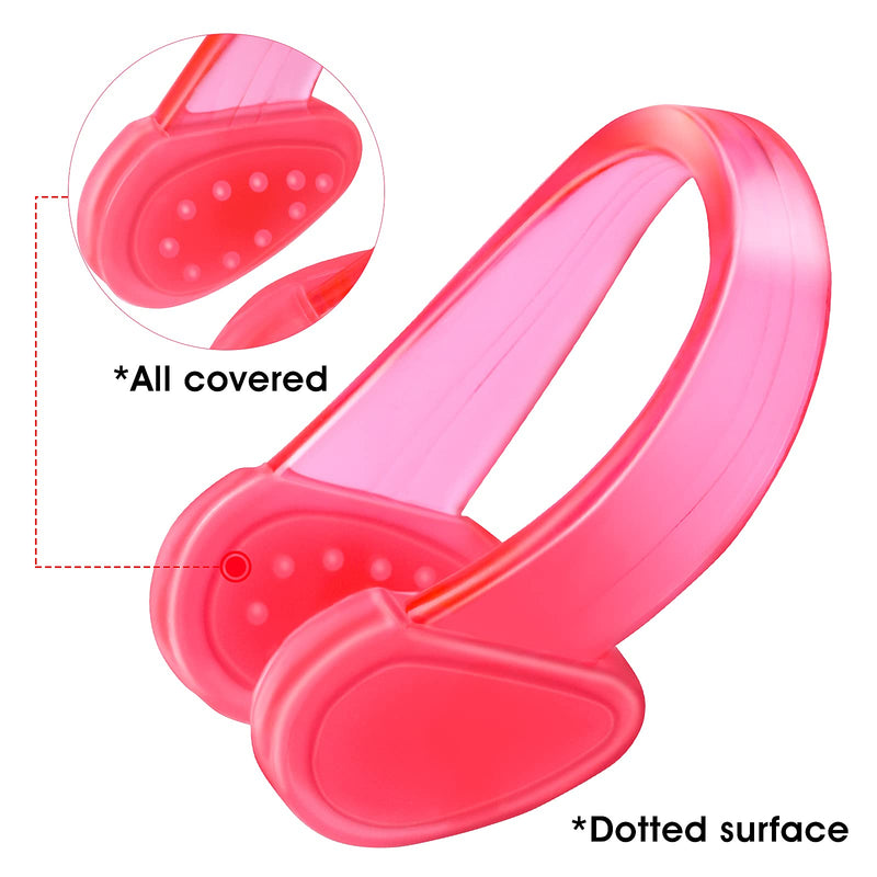 8Pcs Swimming Nose Clips for Kids, Waterproof Silicone Swimming Nose Clip for Adults, Nose Plugs for Training Protector Water Sport Beginners - BeesActive Australia