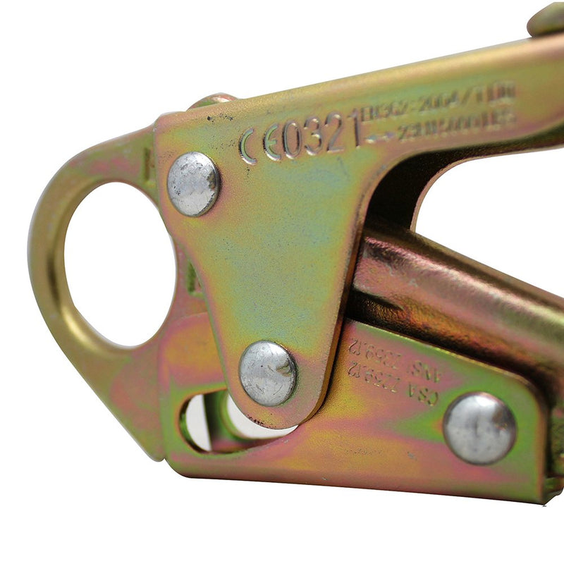 Fusion Climb Maxi-2 High Strength Carbon Steel Drop Forged Snap Hook, Gold, Universal (FP-6013-5-HS-GLD) - BeesActive Australia