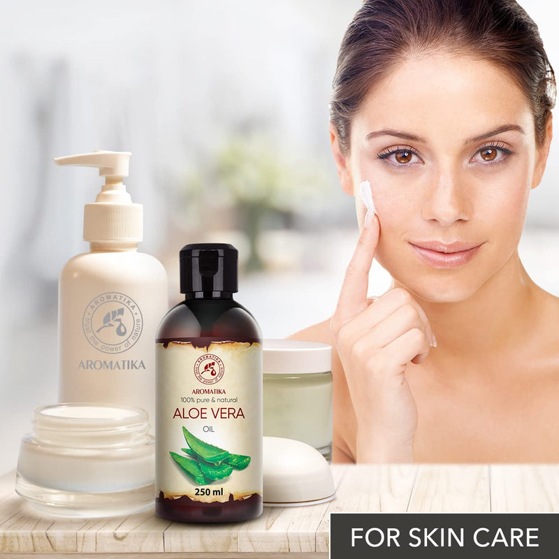 Pure Aloe Vera Oil 250ml - Aloe Barbadensis - Brasil - Skin - Face & Baby Oil - Aloe Vera Oils 250 ml (Pack of 1) - BeesActive Australia