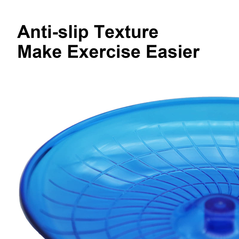 Wenriko Hamster Wheel, Hamster Flying Saucer Wheel, Hamster Exercise Wheel, Silent, Perfect Size, Super Quiet, Easy to Clean, for Dwarf Hamster, Syrian Hamster, Hermit Crab and Small Animal Blue - BeesActive Australia