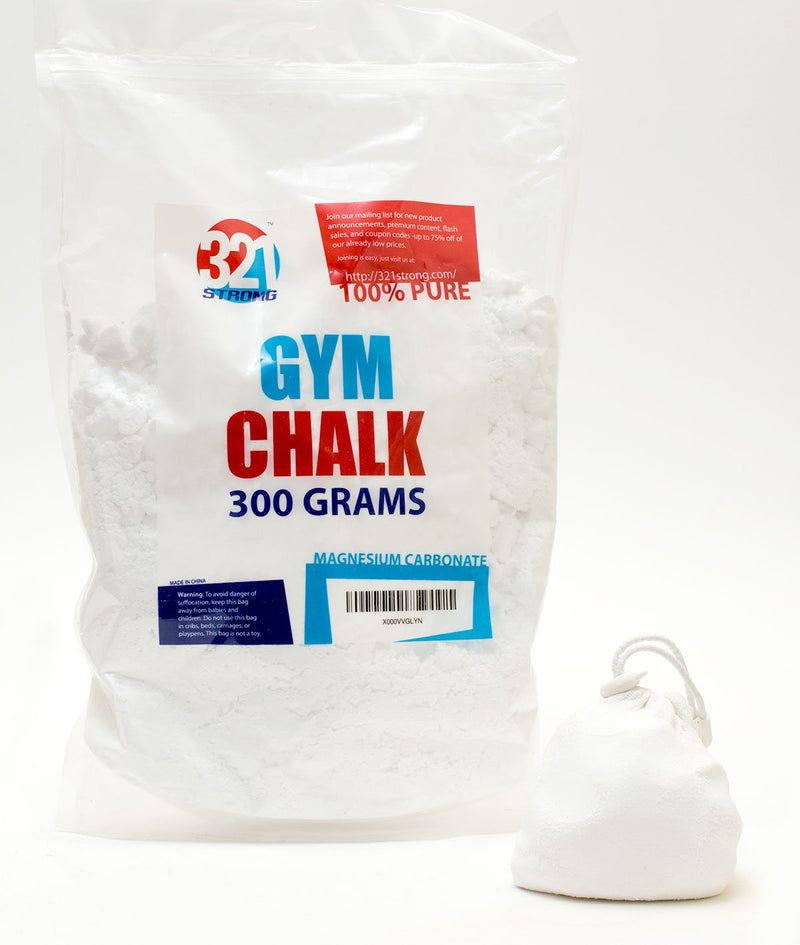 321 STRONG 300 Gram (10.58 oz) Loose Gym Chalk - for Weightlifting, Rock Climbing, Kettlebells, and Gymnastics - BeesActive Australia