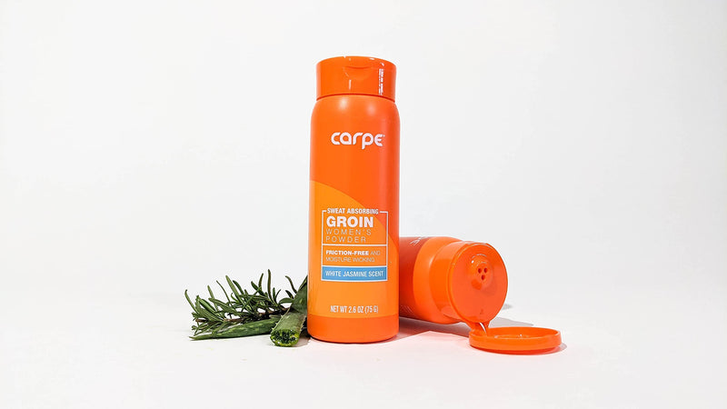 Carpe No-Sweat Groin Powder (For Women) - Designed for Maximum Sweat Absorption - Mess and Friction Free, Stop Chafing - BeesActive Australia