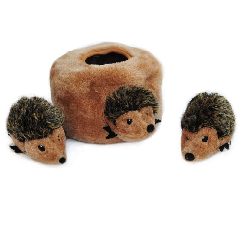 ZippyPaws Woodland Friends Burrow Interactive Dog Toys - Hide and Seek Dog Toys and Puppy Toys, Colorful Squeaky Dog Toys, and Plush Dog Puzzles, Hedgehog Den - BeesActive Australia