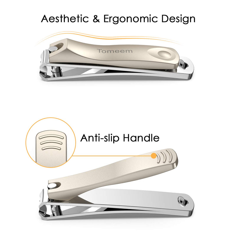 Tomeem Nail Clipper Set - Sharp Fingernail and Toenail Clippers Cuticle Cutter Precise Nail Trimmer with File for Men & Women - BeesActive Australia