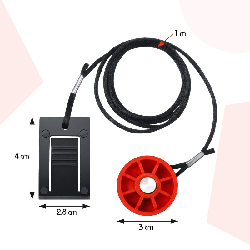 Frienda 2 Pieces Treadmill Universal Safety Key Magnet Security Lock for Works Compatible with NordicTrack, Proform, Healthrider, Weslo, Epic and More - BeesActive Australia
