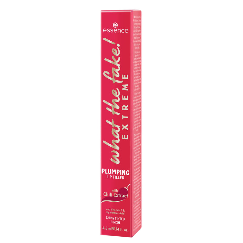 Essence What the fake! Extreme Plumping Lip Filler with Chili Extract 4.2 ml Lip Gloss with Shiny Tinted Finish - BeesActive Australia