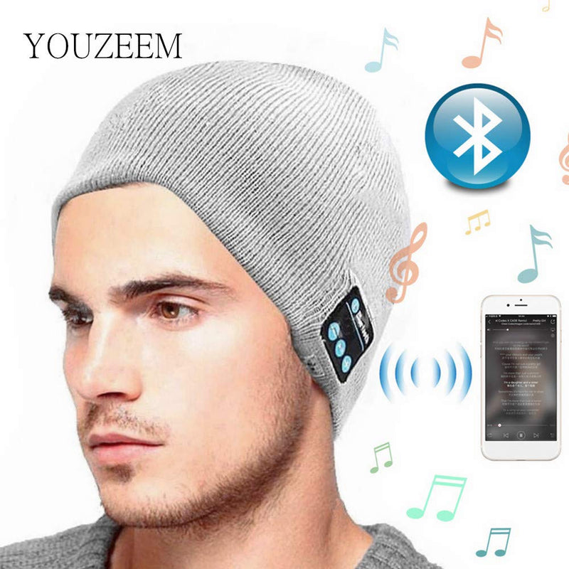 Youzeem Bluetooth Beanie Hat, Wireless Headphone Beanie，Running hat Mens Outdoor Gifts for Men， Unique Gifts for her mom for Women Gifts ，Cool Tech Gifts for Him - BeesActive Australia